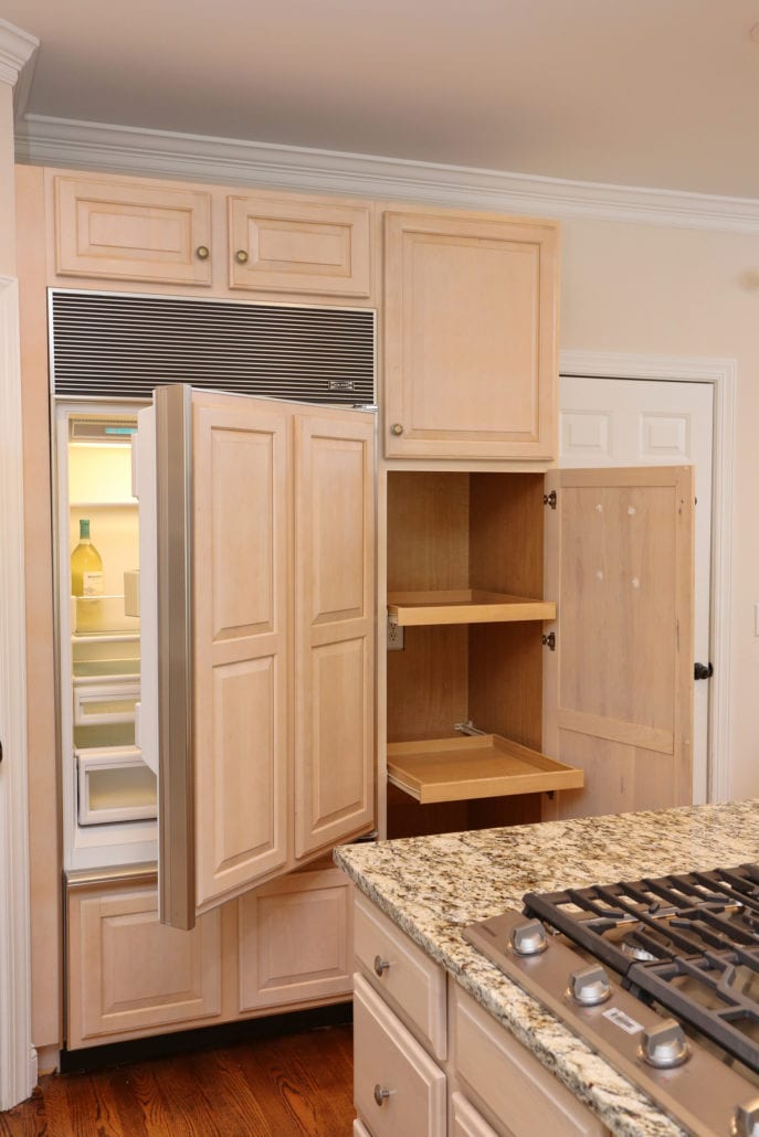  Custom Pantry with Cabico Cabinetry Rollout Trays  