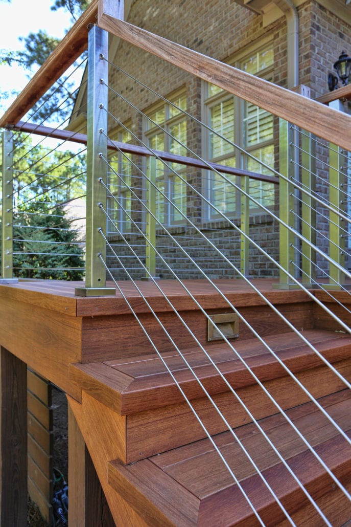  Zuri Decking with Cable and IPE Hand Rail  