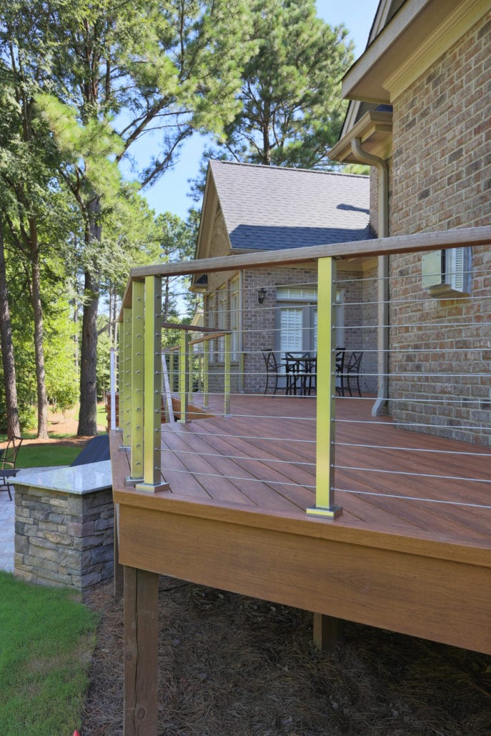  Zuri Decking with Cable and IPE Hand Rail 